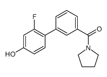 [3-(2-fluoro-4-hydroxyphenyl)phenyl]-pyrrolidin-1-ylmethanone结构式