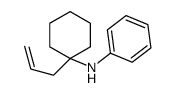 N-(1-prop-2-enylcyclohexyl)aniline结构式