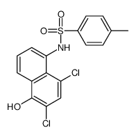 N-(2,4-Dichloro-1-hydroxy-5-naphtyl)-p-toluenesulfonamide Structure