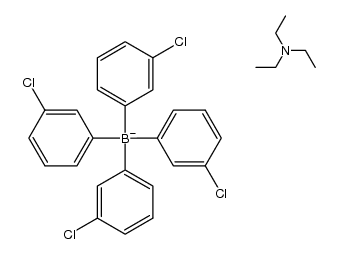 triethylammonium tetra(3-chlorophenyl)borate Structure