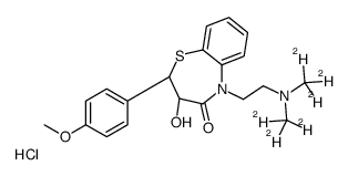 Deacetyldiltiazem-d6 hydrochloride结构式