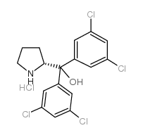 (R)-a,a-双(3,5-二氯苯基)-2-吡咯烷甲醇盐酸盐图片