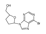 (2S)-5α-(6-Bromo-9H-purine-9-yl)tetrahydro-2α-furanmethanol结构式