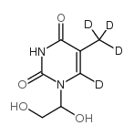 胸腺嘧啶乙二醇-D4结构式