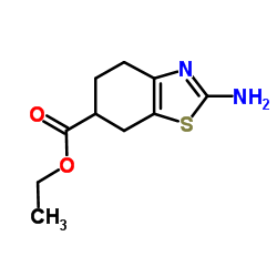 2-氨基-4,5,6,7-四氢苯并[d]噻唑-6-羧酸乙酯结构式