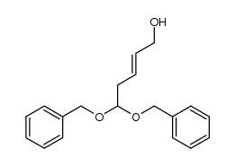 5,5-Dibenzyloxy-2E-penten-1-ol结构式