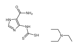 triethylammonium (5-carbamoyl-3H-imidazol-4-yl)dithiocarbamate Structure