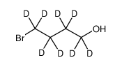 4-溴-1-丁醇-D8结构式