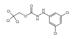 2,2,2-trichloroethyl 2-(3,5-dichlorophenyl)hydrazinecarboxylate结构式
