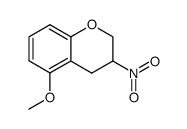 5-methoxy-3,4-dihydro-3-nitro-2H-1-benzopyran结构式