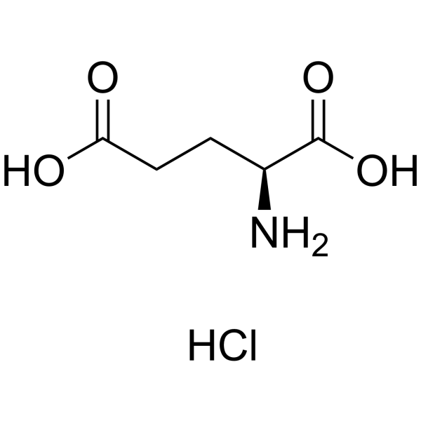L-谷氨酸盐酸盐结构式