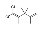 1,1-dichloro-2,3,3,4-tetramethylpenta-1,4-diene Structure