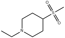1-乙基-4-(甲基磺酰基)哌啶结构式