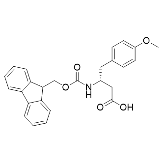 Fmoc-(R)-3-氨基-4-(4-甲氧基-苯基)-丁酸结构式