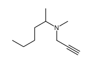 N-2-hexyl-N-methylpropargylamine结构式