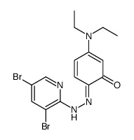 2-(3,5-二溴-2-吡啶偶氮)-5-二乙氨基酚结构式