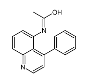 N-(4-phenylquinolin-5-yl)acetamide结构式