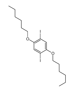 1,4-DIIODO-2,5-BIS(HEXYLOXY)BENZENE结构式