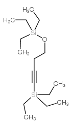 1-三乙基硅烷-4-三乙基硅氧烷-1-丁炔结构式