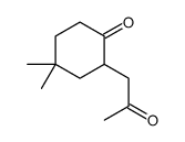 4,4-dimethyl-2-(2-oxopropyl)cyclohexan-1-one结构式