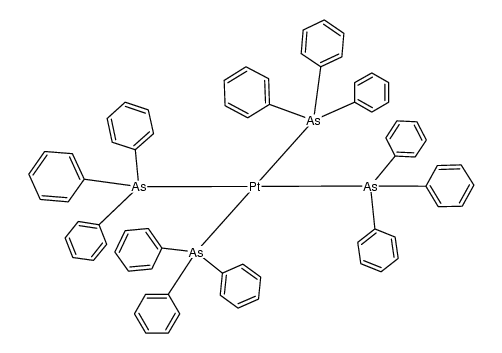 tetrakis(triphenylarsine)platinum(0) Structure