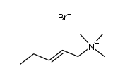 Δ2-Pentenyl-(1)-trimethylammoniumbromid Structure