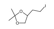 (R)-4-(2-碘乙基)-2,2-二甲基-[1,3]二氧戊环结构式