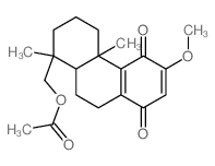 Podocarpa-8,12-diene-11,14-dione,16-hydroxy-12-methoxy-, acetate (8CI) Structure