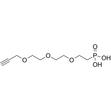 Propargyl-PEG3-phosphonic acid结构式