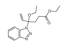 Ethyl 4-(benzotriazol-1-yl)-4-ethoxy-5-hexenoate Structure