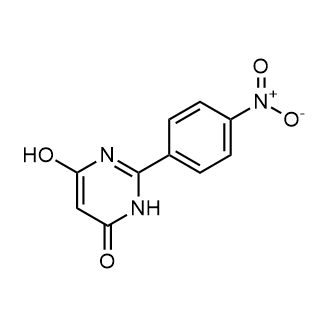 6-羟基-2-(4-硝基苯基)嘧啶-4(3H)-酮结构式