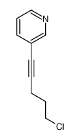 3-(5-chloropent-1-ynyl)pyridine Structure