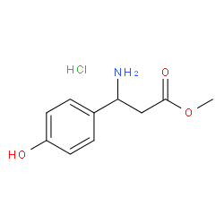 3-氨基-3-(4-羟基苯基)丙酸甲酯盐酸盐结构式