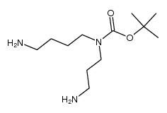 H2N(CH2)3N(tert-butoxycarbonyl)(CH2)4NH2结构式
