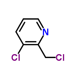 3-氯-2-(氯甲基)吡啶结构式