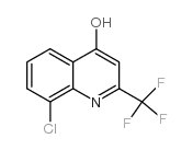 8-Chloro-4-hydroxy-2-(trifluoromethyl)quinoline structure