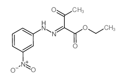 Butanoic acid, 2-[2-(3-nitrophenyl)hydrazinylidene]-3-oxo-, ethyl ester Structure