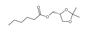 (R)-(2,2-dimethyl-1,3-dioxolan-4-yl)methyl hexanoate结构式