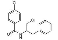 2-(p-Chlorobenzamido)-1-chloro-3-phenylpropane Structure