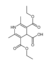 3,5-二(乙氧羰基)-2,6-二甲基-1,4-二氢吡啶-4-羧酸结构式