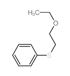 Benzene,[(2-ethoxyethyl)thio]-结构式