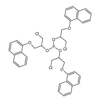 Tris-<1-Chlormethyl-2-(1)naphthyloxy-aethoxy>-phosphin结构式