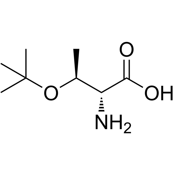O-叔丁基-D-苏氨酸结构式