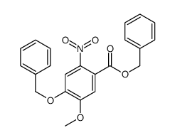 4-(苄氧基)-5-甲氧基-2-硝基苯甲酸苄酯结构式