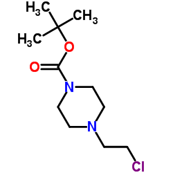 1-Boc-4-(2-氯乙基)哌嗪结构式