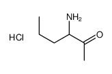 3-aminohexan-2-one,hydrochloride Structure
