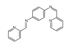 1-pyridin-2-yl-N-[4-(pyridin-2-ylmethylideneamino)phenyl]methanimine Structure