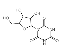 1,3,5-Triazine-2,4,6(1H,3H,5H)-trione,1-b-D-ribofuranosyl-结构式