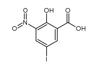 2-hydroxy-5-iodo-3-nitro-benzoic acid结构式
