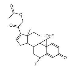 21-乙酰氧基-6Alpha,9Alpha二氟-11Β-羟基孕甾-1,4,16-三烯-3,20-二酮结构式